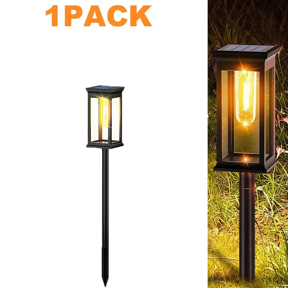 1 Piece Solar Garden Lawn Light Warm White IP65 Outdoor Landscape Path Light