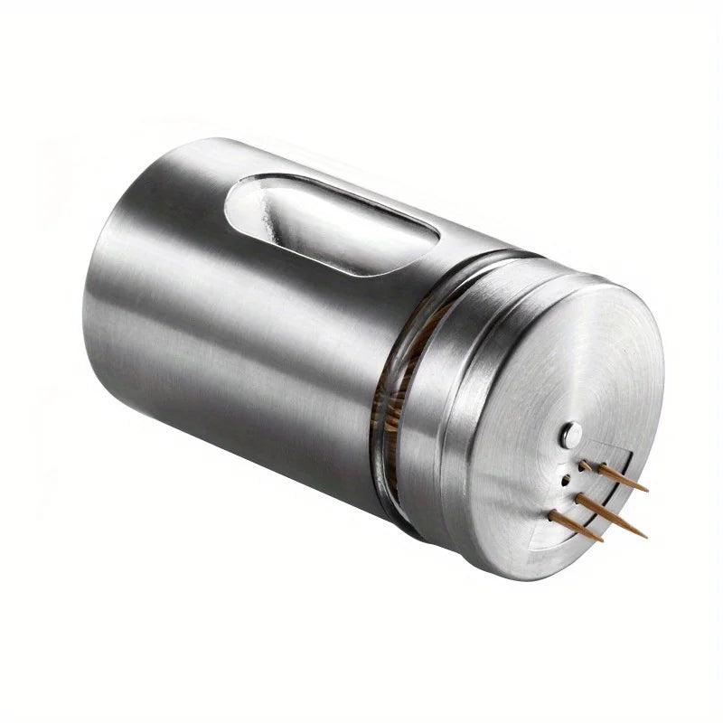 Stainless Steel Spice Shaker Seasoning Storage Jar with Viewing Window for Salt Pepper Herbs