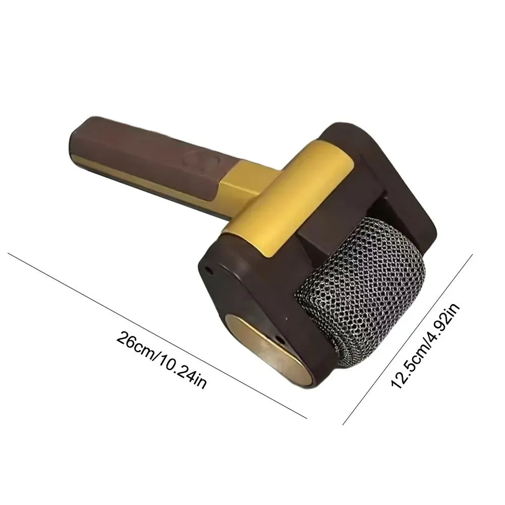 Rechargeable Electric Grill Cleaning Brush Stainless Steel Roller BBQ Scrubber Black Gold