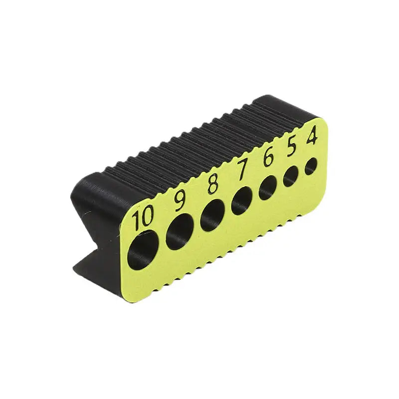 Drill Guide Block Yellow for 4mm to 10mm Holes Precision Drilling Jig Tool for Woodworking and DIY Projects