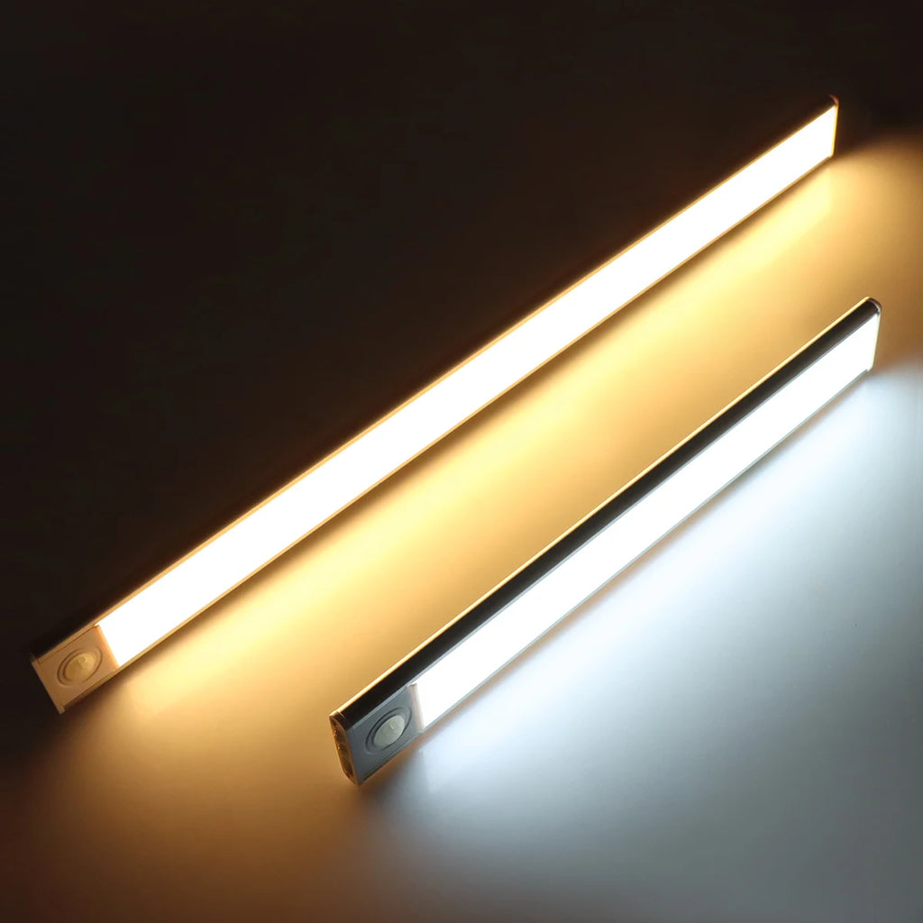 30cm USB Rechargeable Motion Sensor LED Light Bar Magnetic Cabinet Light 3 Colour Modes