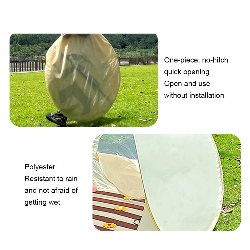 Portable Pop Up Beach Tent with UV Protection Sun Shelter for Camping Garden and Beach