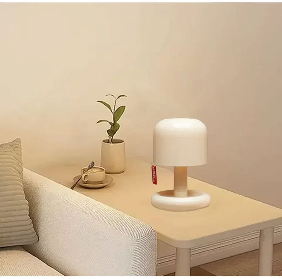 Rechargeable Sunset Night Light Warm White Table Lamp with Touch Control for Bedroom and Desk