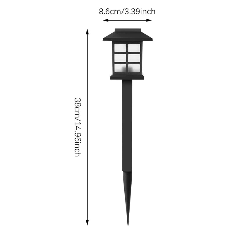 2 Pack Solar Pathway Lights Outdoor Waterproof Garden Yard LED Lighting White