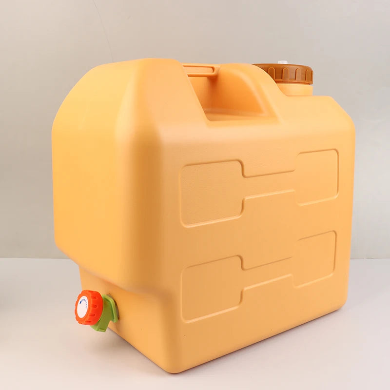 20L Portable Water Storage Tank with Spigot Soap Dispenser and Carry Handle for Camping
