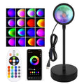 Smart RGB Sunset Projection Lamp with App Control Remote and USB Powered Mood Lighting