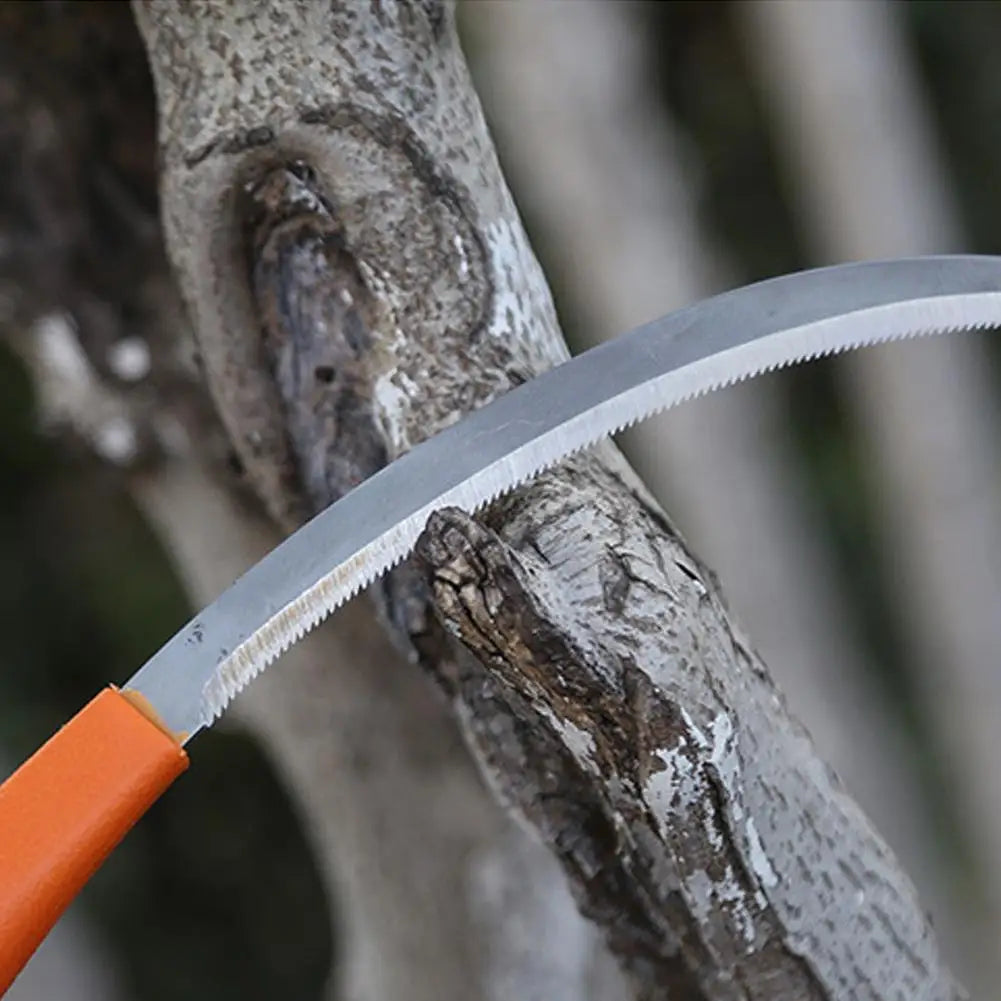 Garden Weeding Sickle Stainless Steel Hand Tool with Non Slip Handle for Gardening and Harvesting