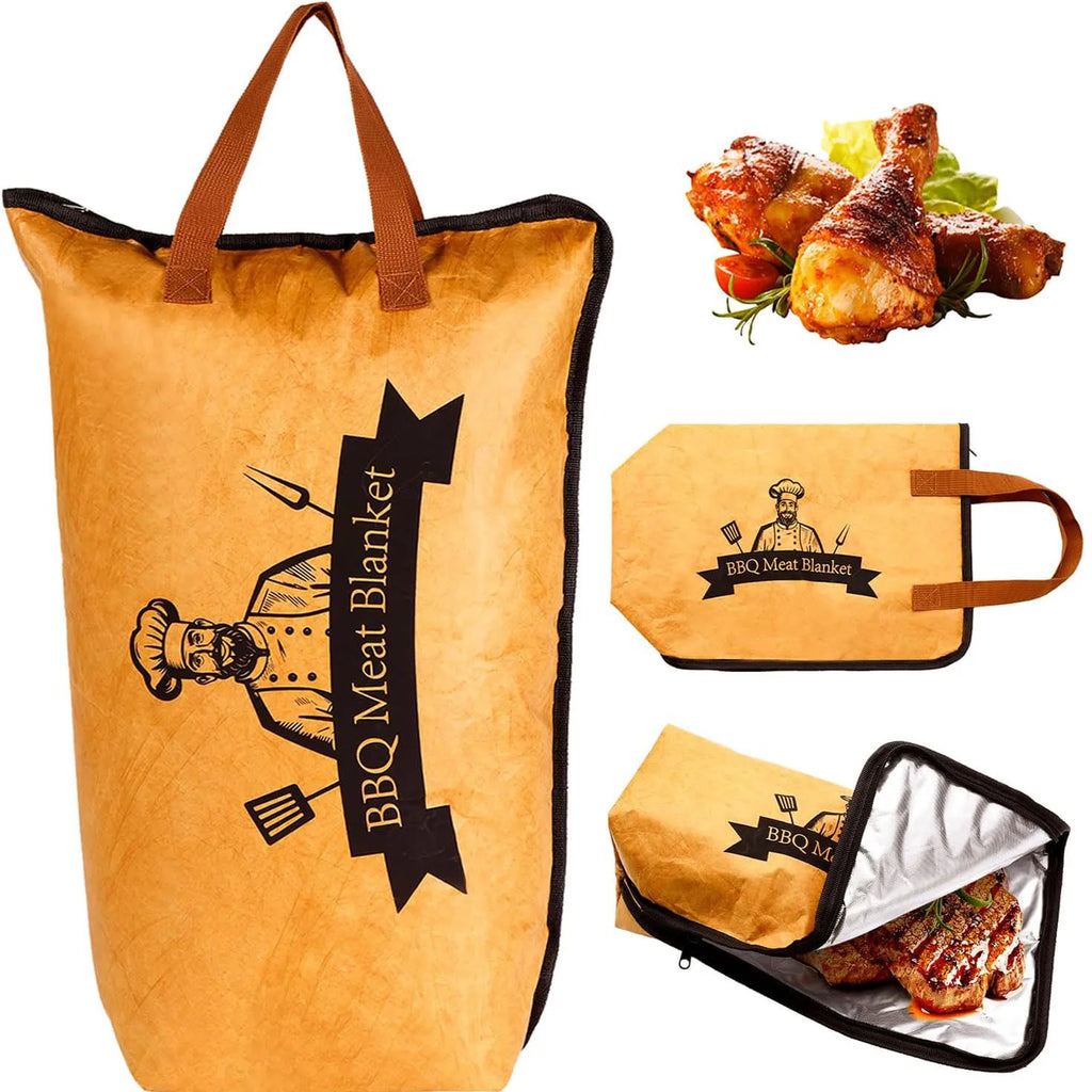 21 Inch Large BBQ Meat Resting Bag Insulated Thermal Storage Blanket for Brisket Beef Pork and Turkey