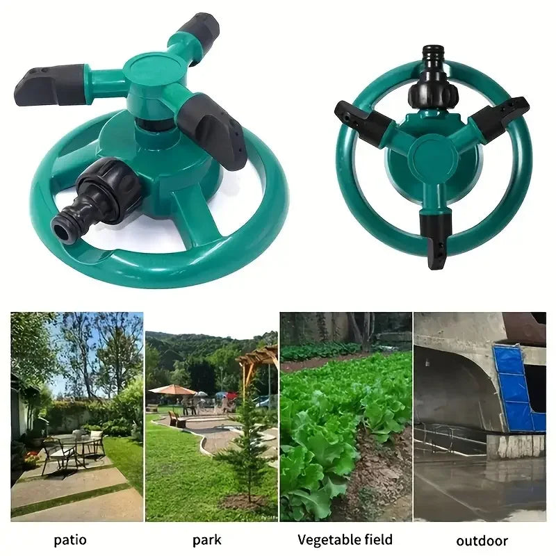 2 Piece 360 Degree Garden Sprinkler Automatic Rotating Water Sprinklers for Lawn Irrigation and Garden Watering
