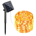 1 Piece 102m 1000 LED Solar Fairy String Lights Warm White Waterproof Outdoor Garden Party Lights