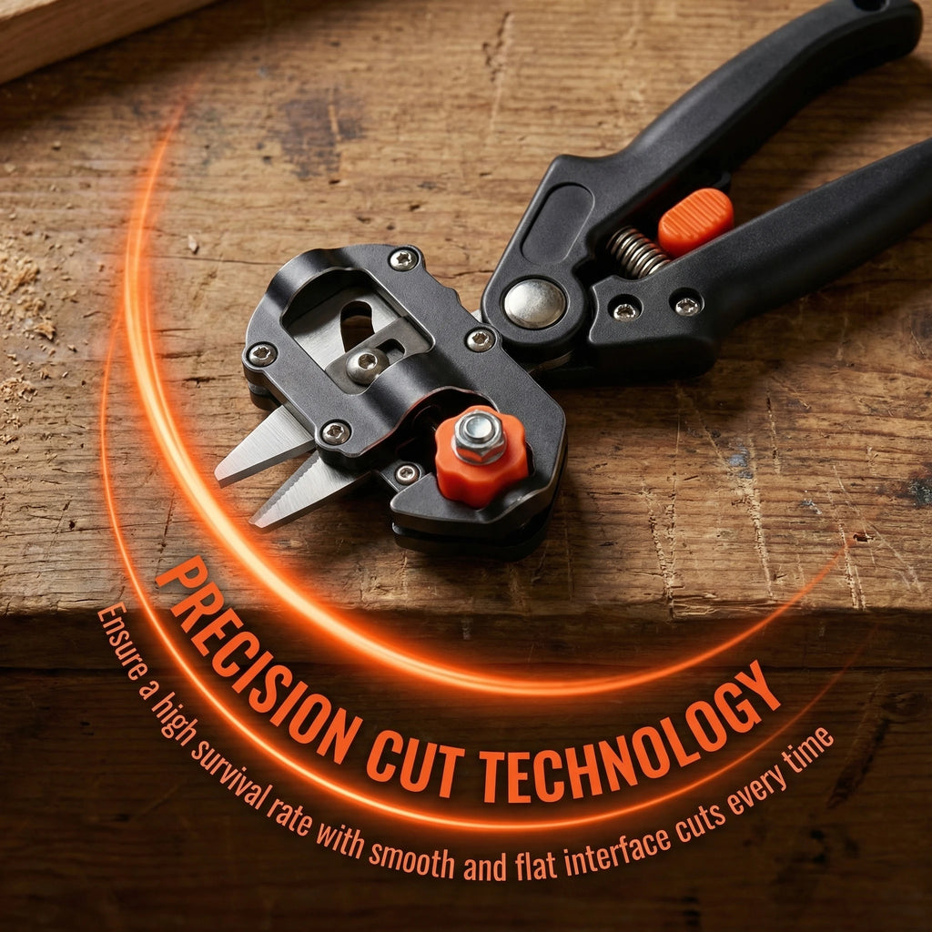 Grafting Pruner Tool Metal Branch Cutter with Grafting Knife and Film for Garden Tree Plant Pruning
