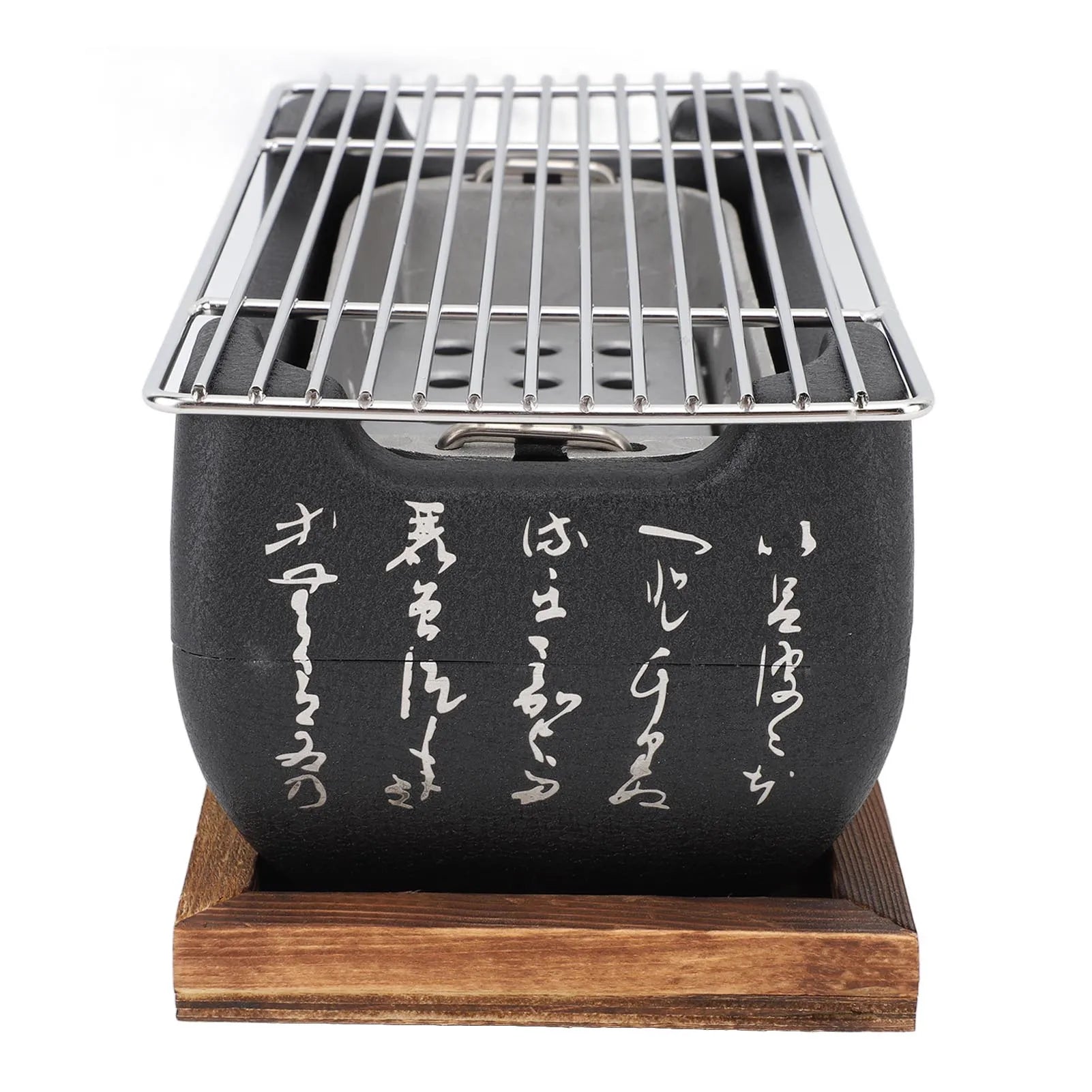 Portable Japanese Charcoal BBQ Grill Stove Rectangle Tabletop Camping Grill