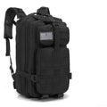 25L Black Waterproof Tactical Backpack with Molle Webbing for Hiking Camping Trekking and Travel