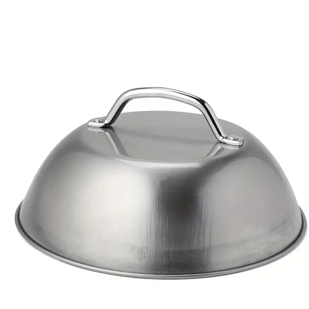 Stainless Steel BBQ Grill Cover 9 Inch Cooking Dome Outdoor Barbecue Accessory