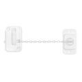 Adjustable Window and Door Restrictor Lock with Chain for Cabinets Refrigerators and Home Use