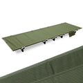 Portable Green Folding Camping Cot Bed Heavy Duty Outdoor Camping Hiking Travel Fishing Guest Use