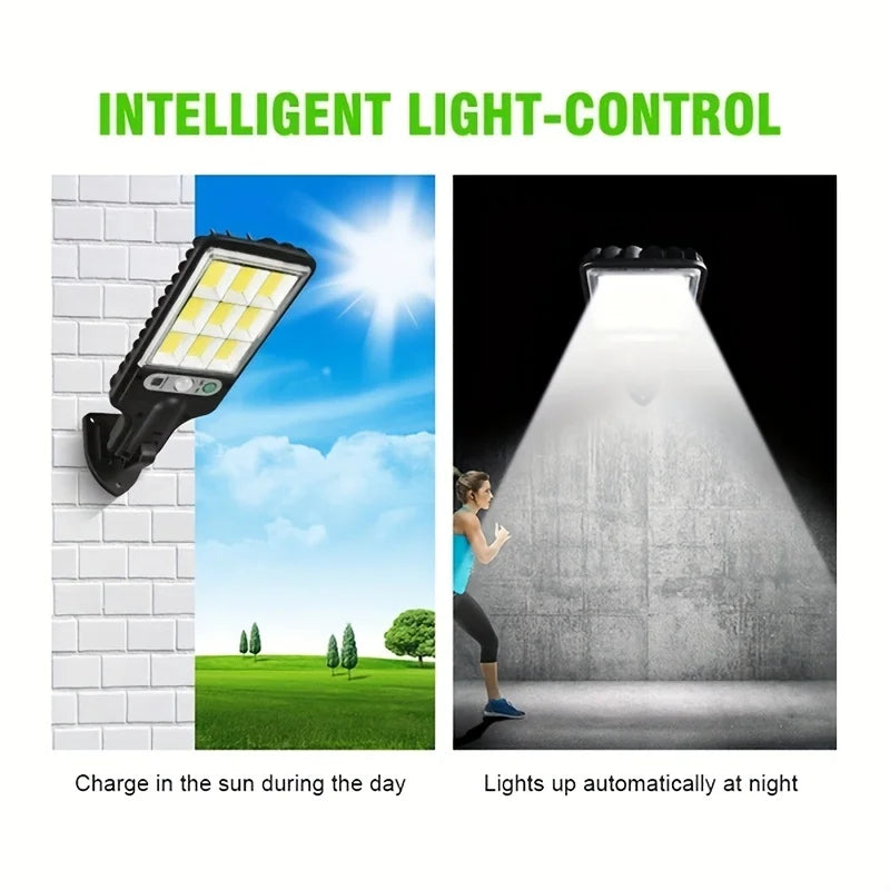108 COB Solar Security Light Outdoor Motion Sensor Lamp Waterproof with Remote Control