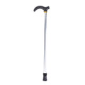 Adjustable Aluminum Walking Stick Silver 75-90cm Anti-Slip Support Cane