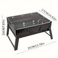 Portable Stainless Steel Charcoal BBQ Grill Mini Outdoor Cooker for Camping Picnic