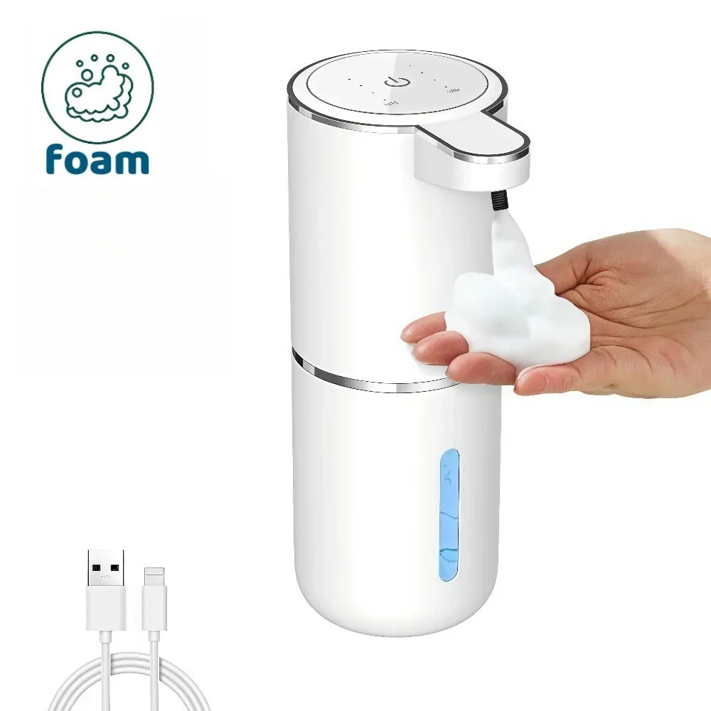 Automatic Foam Soap Dispenser Touchless Infrared Sensor USB Rechargeable Countertop