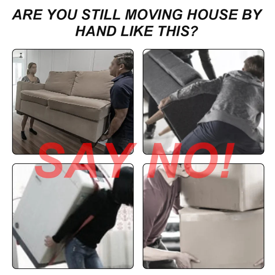 Heavy Duty Furniture Mover Set with Lifter Tool and Roller Pads for Moving Heavy Appliances