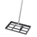 Carbon Steel Lawn Leveling Rake Heavy Duty Ground Soil Leveler 10x30x84inch Adjustable Handle