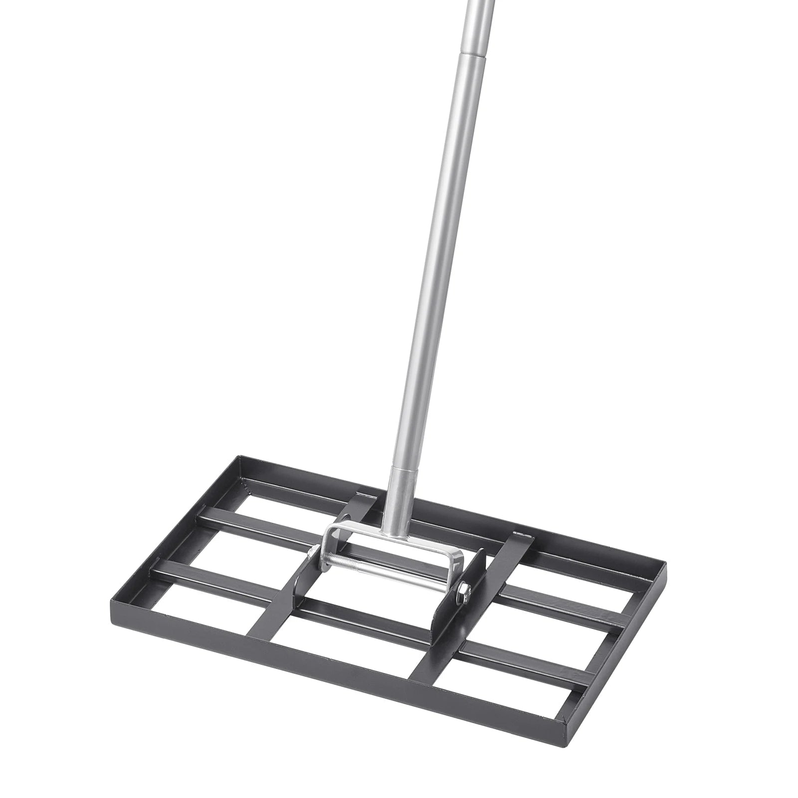 Carbon Steel Lawn Leveling Rake Heavy Duty Ground Soil Leveler 10x30x84inch Adjustable Handle