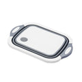 Foldable Wash Basin with Drain Plug Cutting Board and Storage Tray for Kitchen and Camping