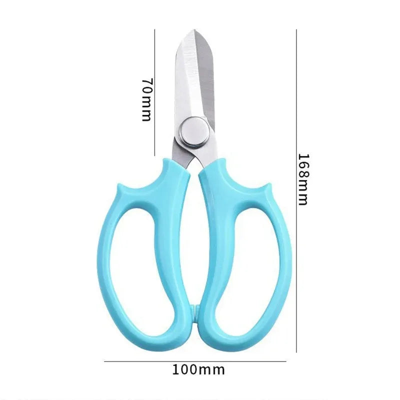 6 Piece Blue Bonsai Scissors Pruning Shears Stainless Steel Floral Cutting Tool Set