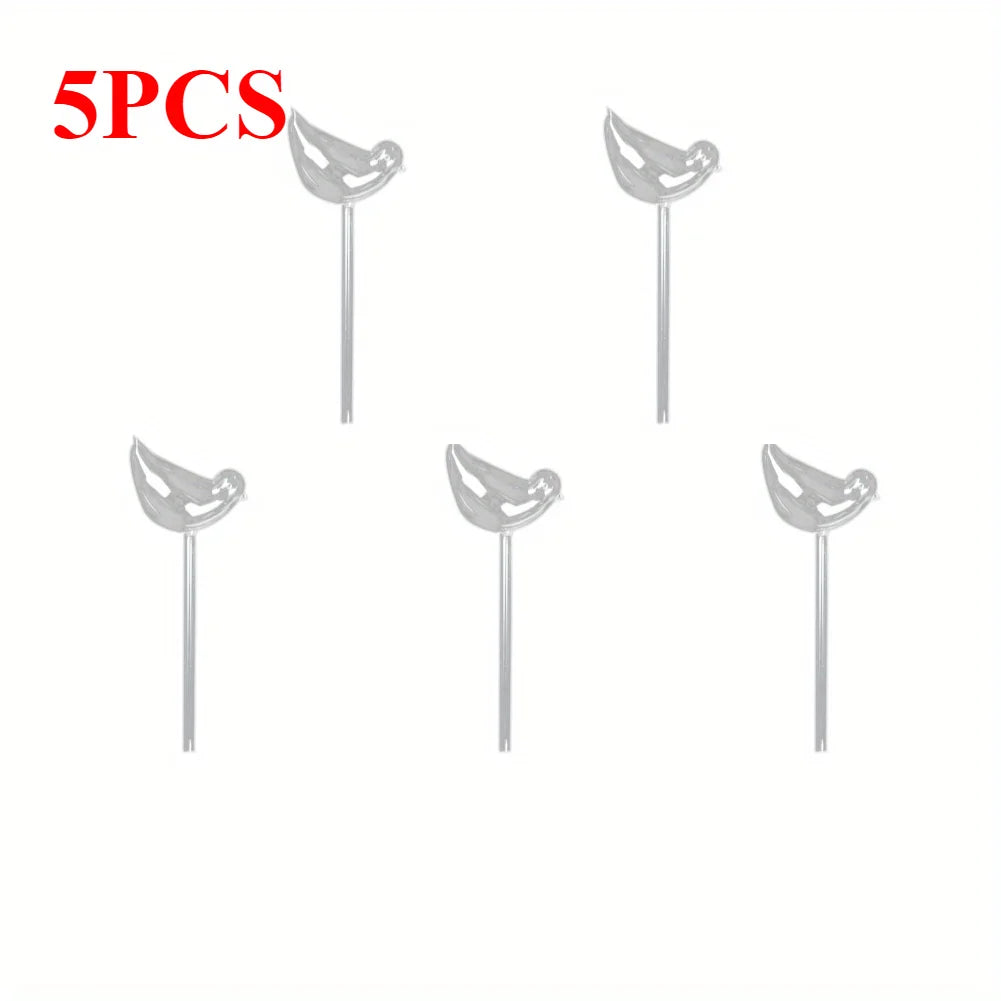 5 Piece Bird-Shaped Self-Watering Plant Globes Automatic Drip Irrigation Device