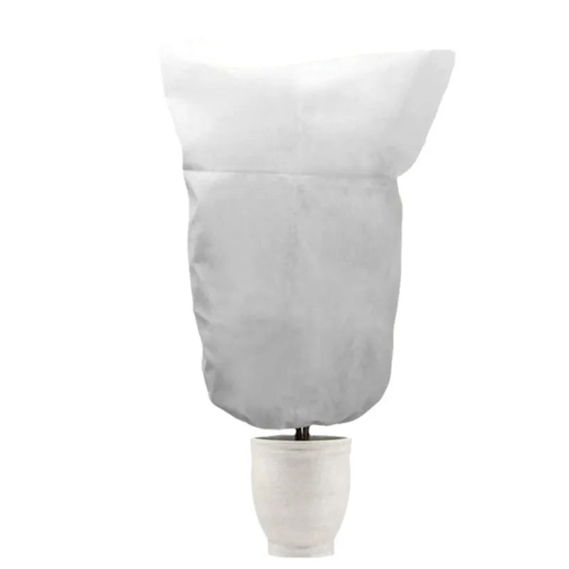 Plant Frost Protection Cover White 120 × 180 cm Non-Woven Plant Cover with Drawstring for Trees and Shrubs
