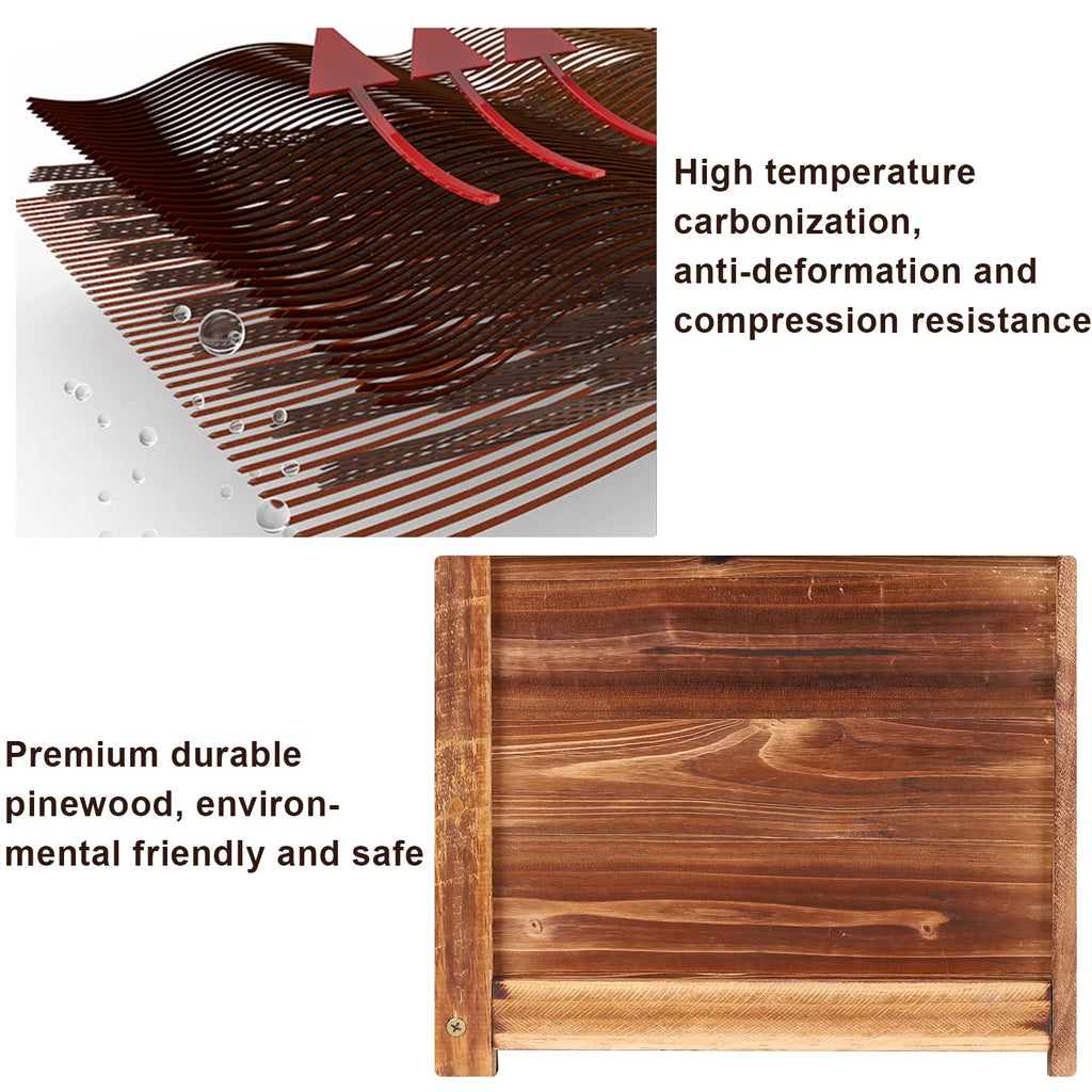 Small Wooden Raised Garden Bed Planter Box Indoor Outdoor Flower Herb Vegetable