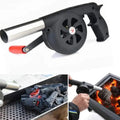 Portable Hand BBQ Air Blower Manual Fire Starter Fan for Charcoal Grill and Outdoor Cooking