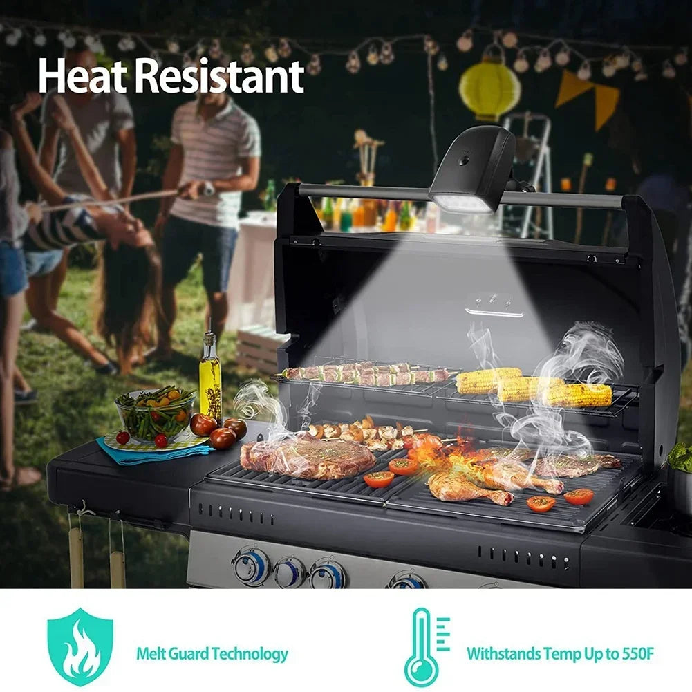 BBQ Grill Light Portable LED Clamp Light 360 Rotatable Outdoor Cooking Light