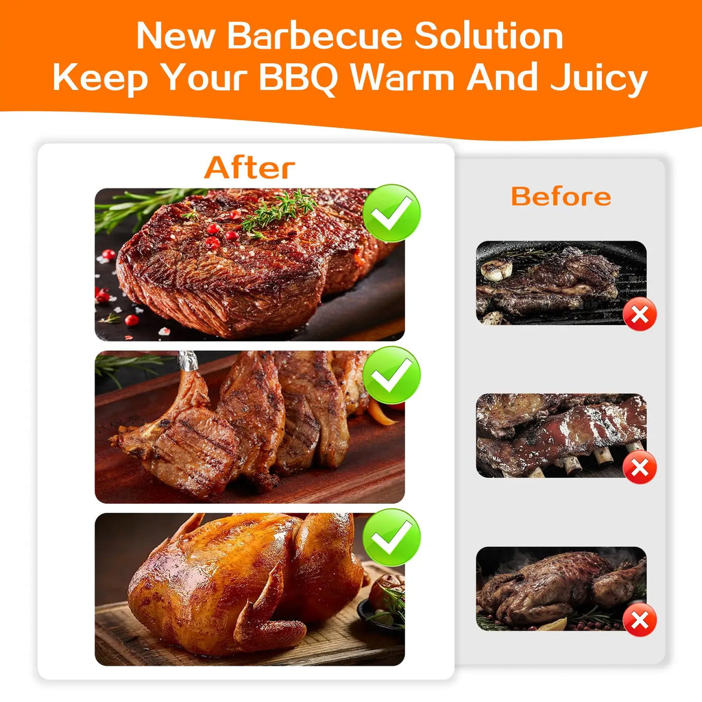 15 Inch Large BBQ Meat Resting Bag Insulated Thermal Storage Blanket for Brisket Beef Pork and Turkey