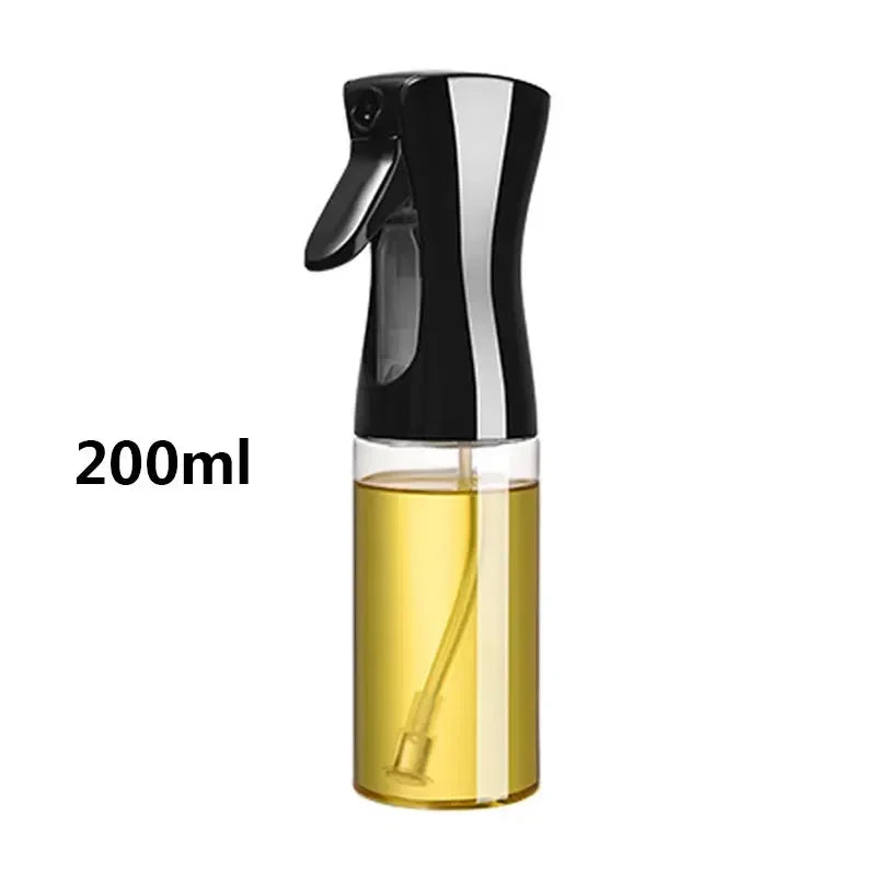 3 Piece 200ml Oil Spray Bottles Black Kitchen Mist Sprayer for Cooking BBQ