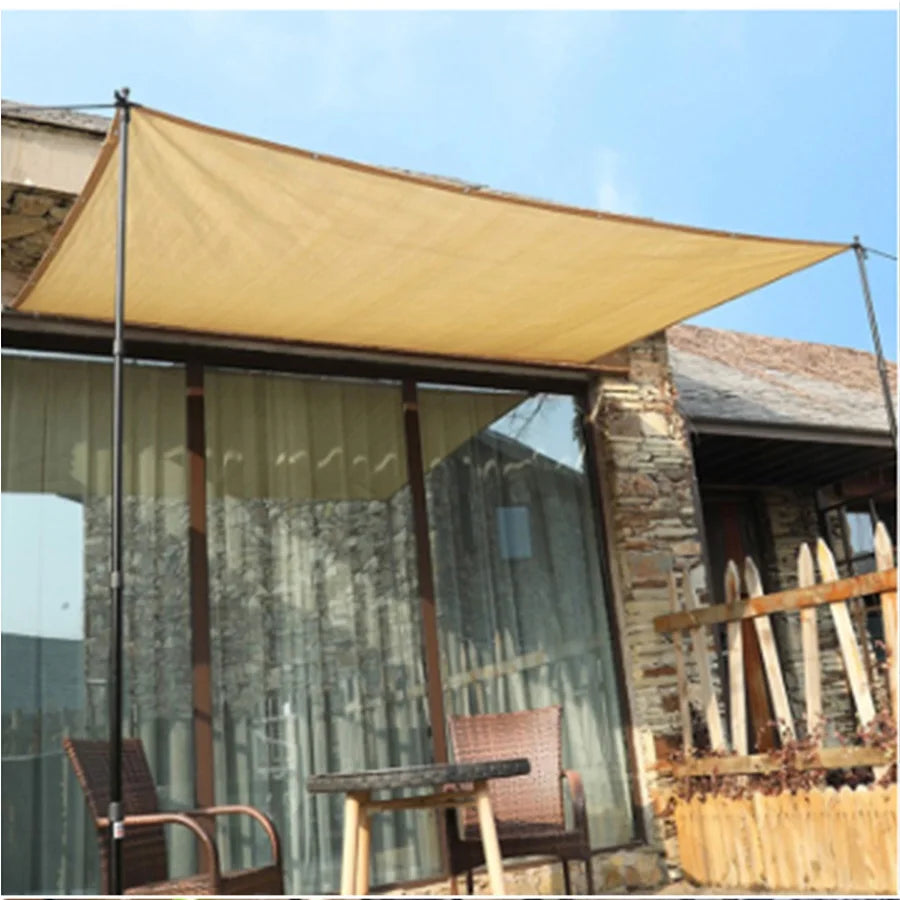 2x5m Beige Sun Shade Net UV Resistant Garden Shade Cloth for Plants Greenhouse Patio and Outdoor Protection