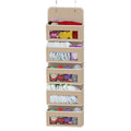 5 Shelf Beige Hanging Storage Organizer Over Door 5 Pocket Rack
