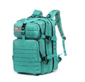 50L Cyan Waterproof Tactical Backpack with Molle Webbing for Hiking Camping Trekking and Travel