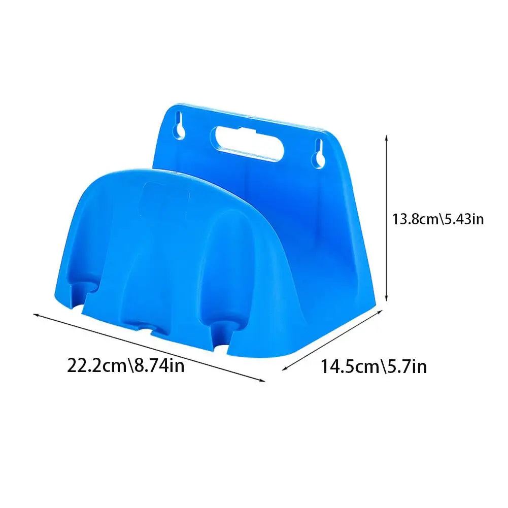 Garden Hose Holder Blue Wall Mounted Hose Storage Rack for Irrigation Hose Pipe and Watering Accessories