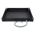 Portable Black Foldable Shower Pan with Drain Hose Outdoor Shower Base for Camping RV Beach and Pet Bathing