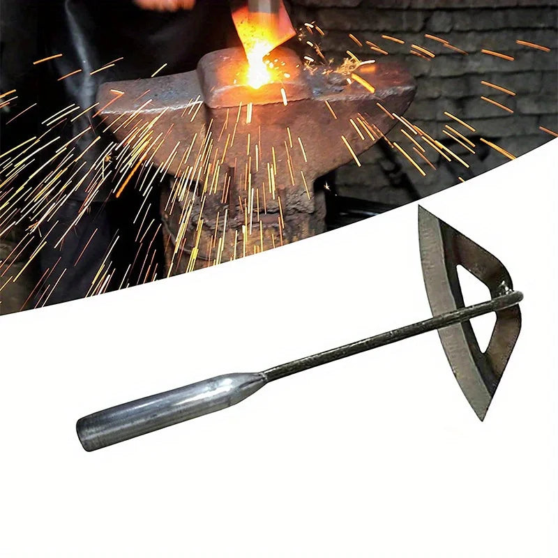 All Steel Hardened Hollow Hoe Hand Weeding Rake Garden Cultivator Tool Durable