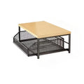 Multifunctional Kitchen Storage Shelf Black Organizer Rack for Microwave Pantry Bathroom and Garage