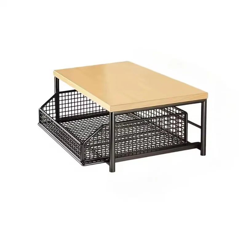 Multifunctional Kitchen Storage Shelf Black Organizer Rack for Microwave Pantry Bathroom and Garage