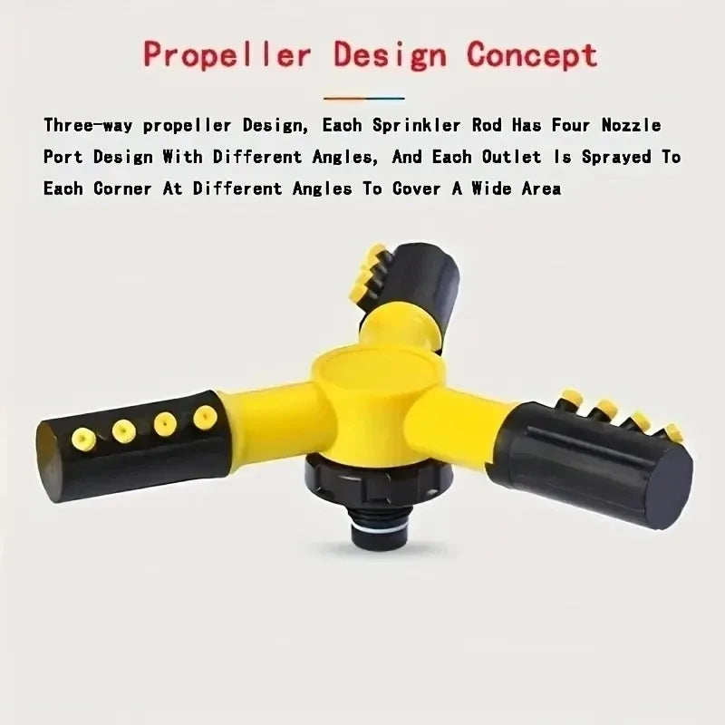 360 Degree Automatic Garden Sprinkler Rotating Watering Kit for Lawn Yard Garden and Irrigation