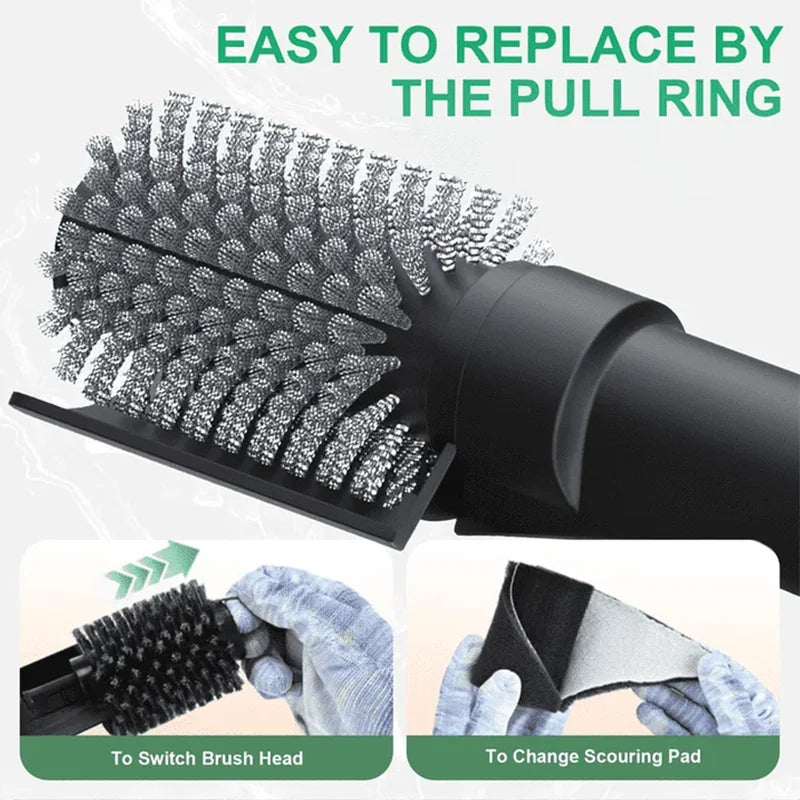 Electric BBQ Grill Cleaning Brush 3-Speed Adjustable Head Rechargeable Cleaner