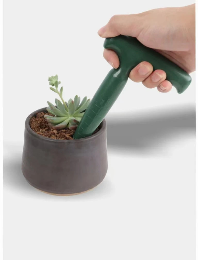 Handheld Garden Hole Puncher Seed Planting Dibber with Measurement Scale Lightweight Soil Hole Maker Tool