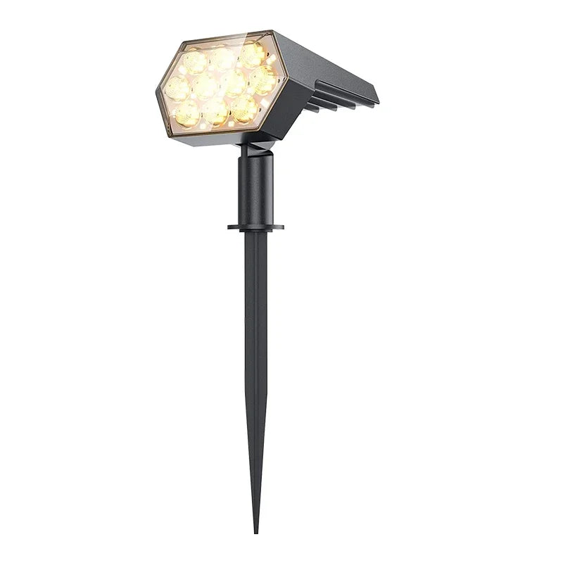 1 Piece 92 LED Solar Spot Light IP67 Waterproof Garden Landscape Light Warm White