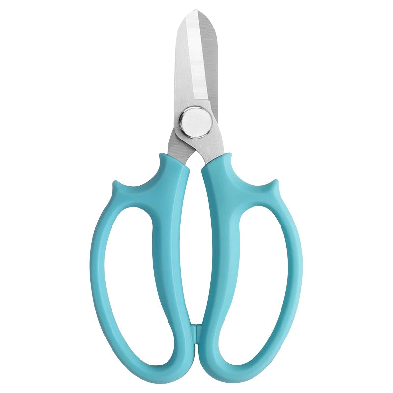6 Piece Blue Bonsai Scissors Pruning Shears Stainless Steel Floral Cutting Tool Set