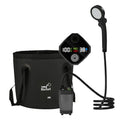 6000mAh Gray Portable Camping Shower Rechargeable Outdoor Shower Kit with 20L Foldable Bucket and Pump